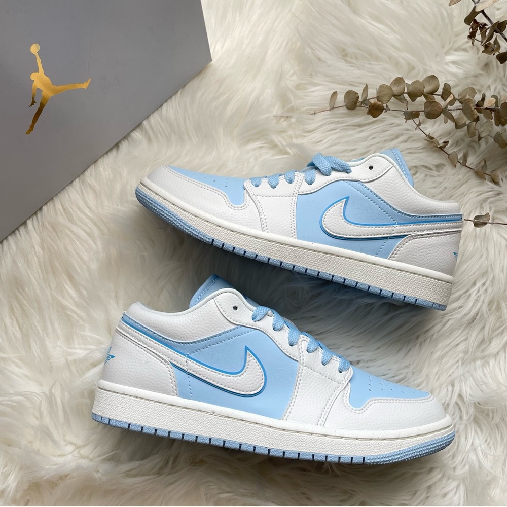 Air Jordan 1 Low SE Reverse Ice Blue Sail DV1299-104 Women’s Size 9 NIB - Picture 6 of 16